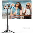TUTT Q12 Selfie Stick Phone Holder with Fill-light Backlight | Detachable Remote Control | Foldable Rotatable 360