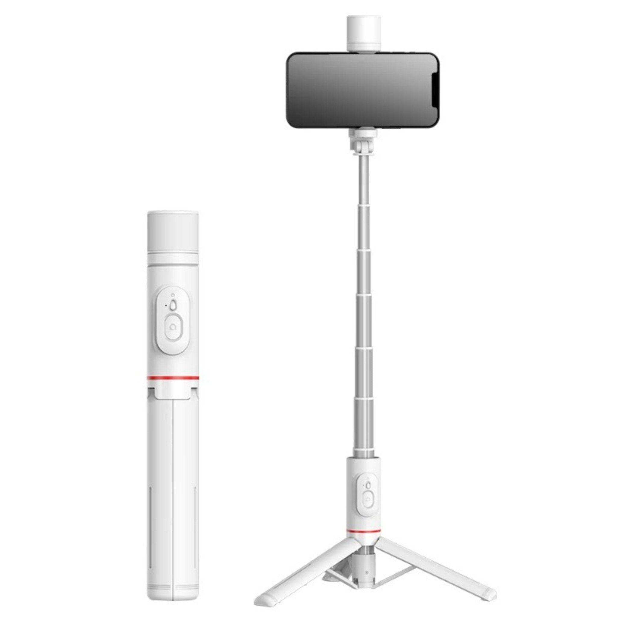 TUTT Q12 Selfie Stick Phone Holder with Fill-light Backlight | Detachable Remote Control | Foldable Rotatable 360