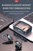 TUTT Q8 TWS Earphone Led Display Wireless Stereo Earbuds Sport Waterproof Headphones Headsets with Microphone | Business | Sport
