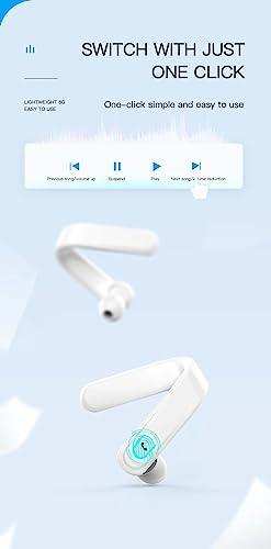 TUTT Right Ear Hook with Microphone BT 5.1+EDR Handsfree Earphones Single Ear Hook HD Call Business | Driving | 15 Hrs Call and Music | iOS Android