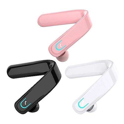 TUTT Right Ear Hook with Microphone BT 5.1+EDR Handsfree Earphones Single Ear Hook HD Call Business | Driving | 15 Hrs Call and Music | iOS Android