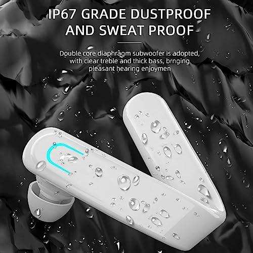 TUTT Right Ear Hook with Microphone BT 5.1+EDR Handsfree Earphones Single Ear Hook HD Call Business | Driving | 15 Hrs Call and Music | iOS Android