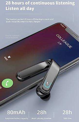TUTT Right Ear Hook with Microphone BT 5.1+EDR Handsfree Earphones Single Ear Hook HD Call Business | Driving | 15 Hrs Call and Music | iOS Android