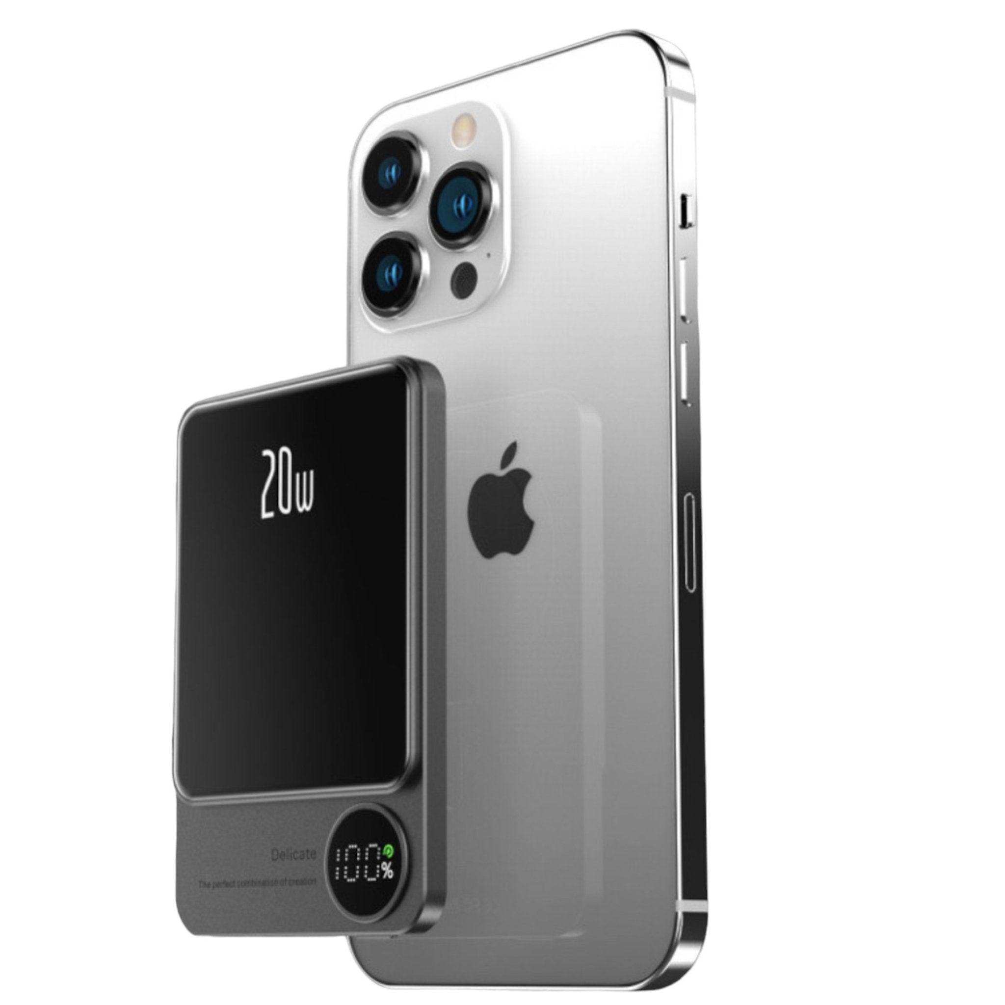 TUTT S11 10,000mAh MagSafe Wireless Power Bank – USB-C PD 20W, LED Display, iPhone Compatibl