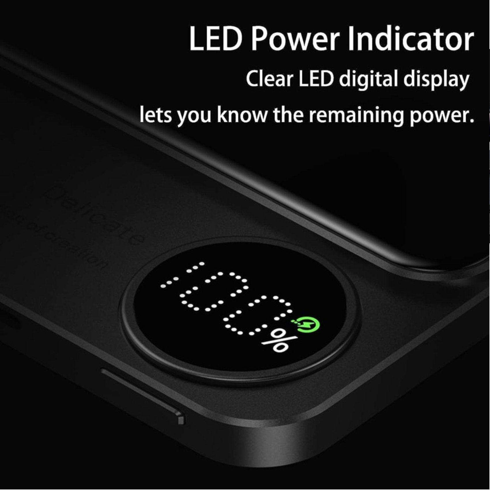 TUTT S11 10,000mAh MagSafe Wireless Power Bank – USB-C PD 20W, LED Display, iPhone Compatibl