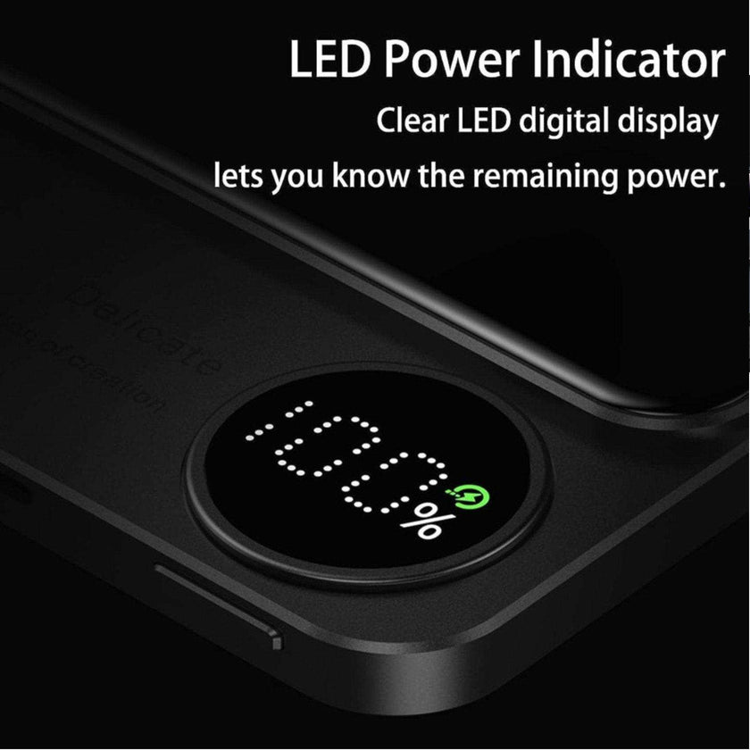 TUTT S11 10,000mAh MagSafe Wireless Power Bank – USB-C PD 20W, LED Display, iPhone Compatibl