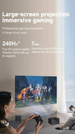 TUTT S24 Ultra Smart Home Theatre Cinematic Projector Auto Focus Keystone & APPs 4K | Android TV WiFi and Bluetooth, Netflix/YouTube Built-in Apps