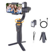 TUTT S5B Pro + AI Face Tracking Module 3 Axis Gimbal Stabilizer 360° rotation handheld selfies for Smartphone Anti Shake Inception Mode Power Bank