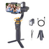 TUTT S5B Pro + AI Face Tracking Module 3 Axis Gimbal Stabilizer 360° rotation handheld selfies for Smartphone Anti Shake Inception Mode Power Bank