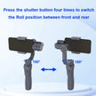 TUTT S5B Pro + AI Face Tracking Module 3 Axis Gimbal Stabilizer 360° rotation handheld selfies for Smartphone Anti Shake Inception Mode Power Bank