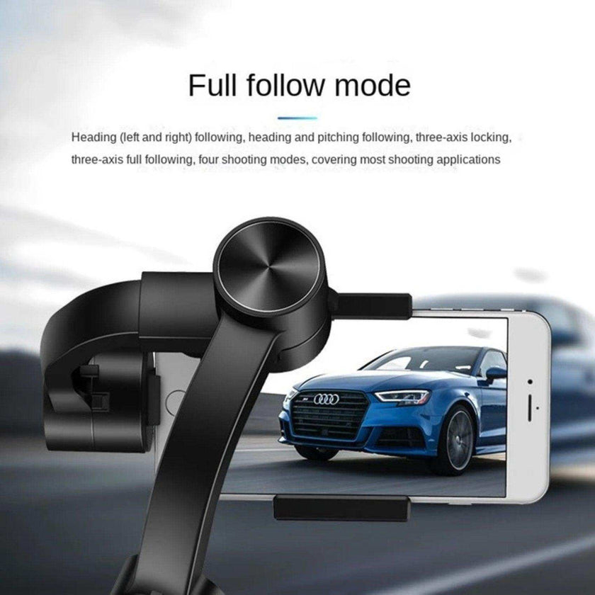 TUTT S5B (Upgraded) 3 Axis Gimbal Stabilizer Automatic Wireless Tripod Selfie Stick with 360° rotation handheld selfies for Smartphone Anti Shake Face Tracking Foldable Video Photo