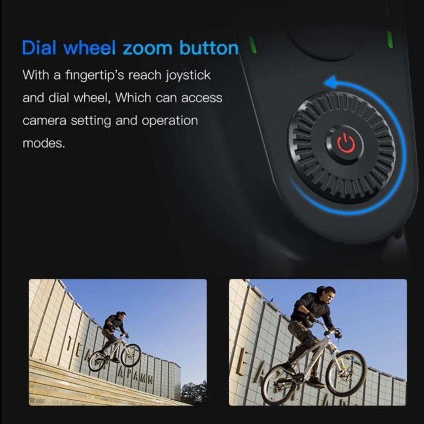 TUTT S5B (Upgraded) 3 Axis Gimbal Stabilizer Automatic Wireless Tripod Selfie Stick with 360° rotation handheld selfies for Smartphone Anti Shake Face Tracking Foldable Video Photo
