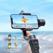 TUTT S5B (Upgraded) 3 Axis Gimbal Stabilizer Automatic Wireless Tripod Selfie Stick with 360° rotation handheld selfies for Smartphone Anti Shake Face Tracking Foldable Video Photo