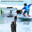 TUTT S5B (Upgraded) 3 Axis Gimbal Stabilizer Automatic Wireless Tripod Selfie Stick with 360° rotation handheld selfies for Smartphone Anti Shake Face Tracking Foldable Video Photo