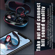 TUTT S730 Wireless Earbuds Bluetooth V5.0 Earbuds Built-in Mic Bluetooth Headphones in-Ear Stereo Wireless Earphones with Charging Case Waterproof Headset Ear Buds for Sport Running Business