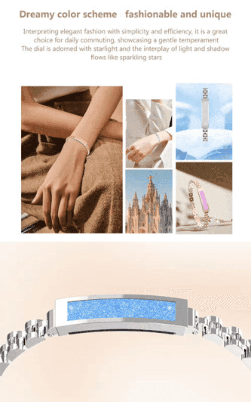 TUTT Smart Bracelet Fitness Sleep Tracker Waterproof IP68 Li8 | App Control for Women