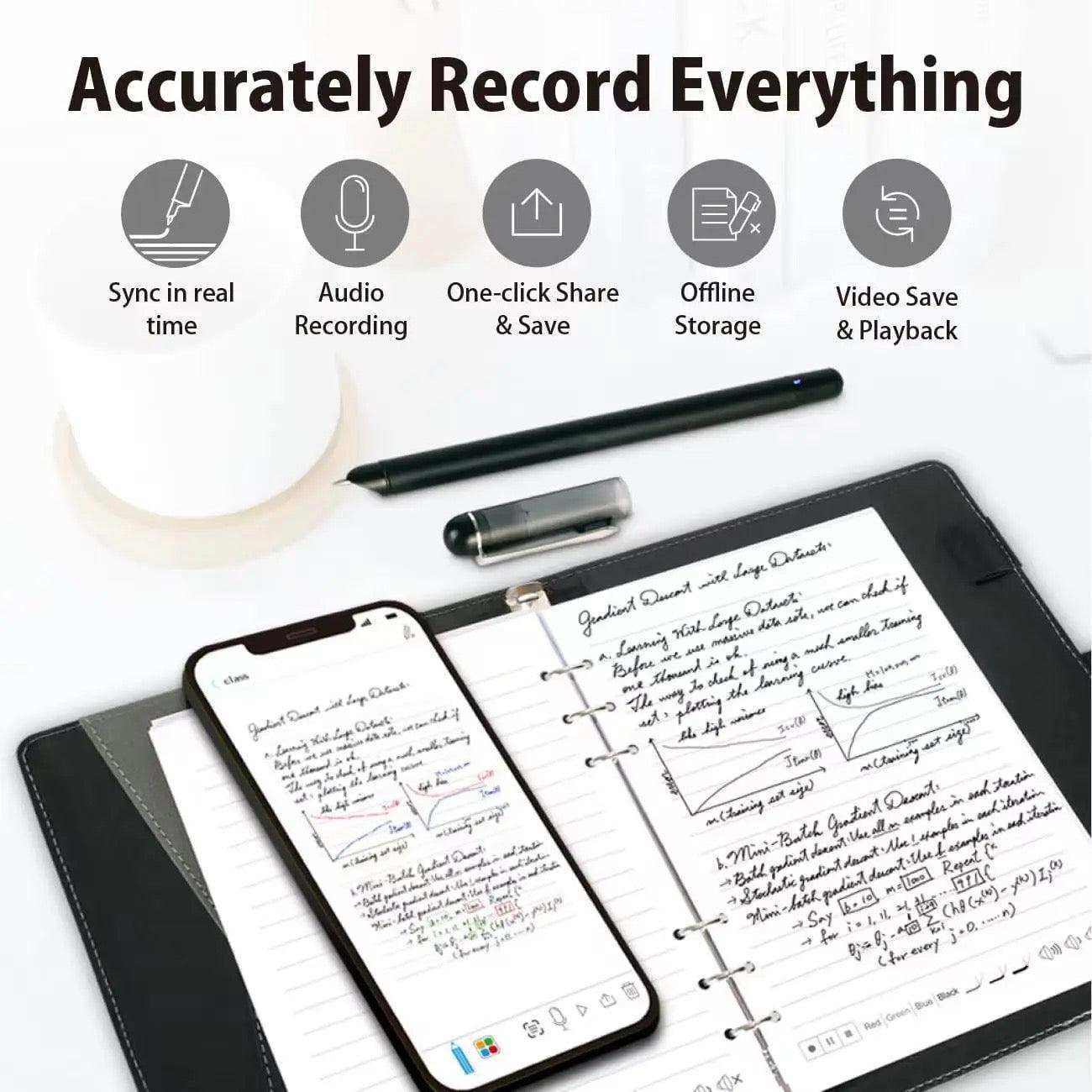 TUTT Smart Pen and Notebook Set | Digital Stylus Writing Board | Real-Time Sync with Android & iOS