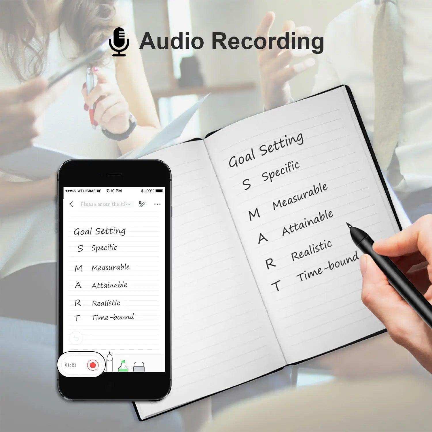 TUTT Smart Pen and Notebook Set | Digital Stylus Writing Board | Real-Time Sync with Android & iOS