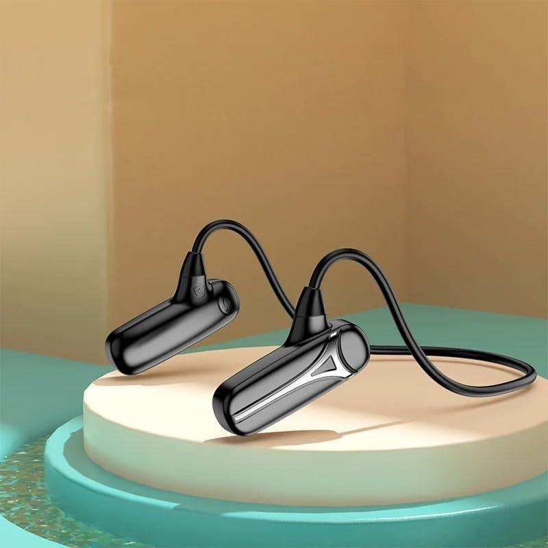 TUTT Sports Earphones Bluetooth Headphones with ENC Microphone Bone Conduction Wireless Headset for Workouts and Running, 10 Hours of Music, Casque sans fil à Conduction osseuse