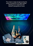 TUTT T12 Pro 4K Gaming Projector Home Theatre Wifi & Bluetooth, 600ANSI Native Auto Focus Home Theater Smart Project Up to 150” Premium Accessories