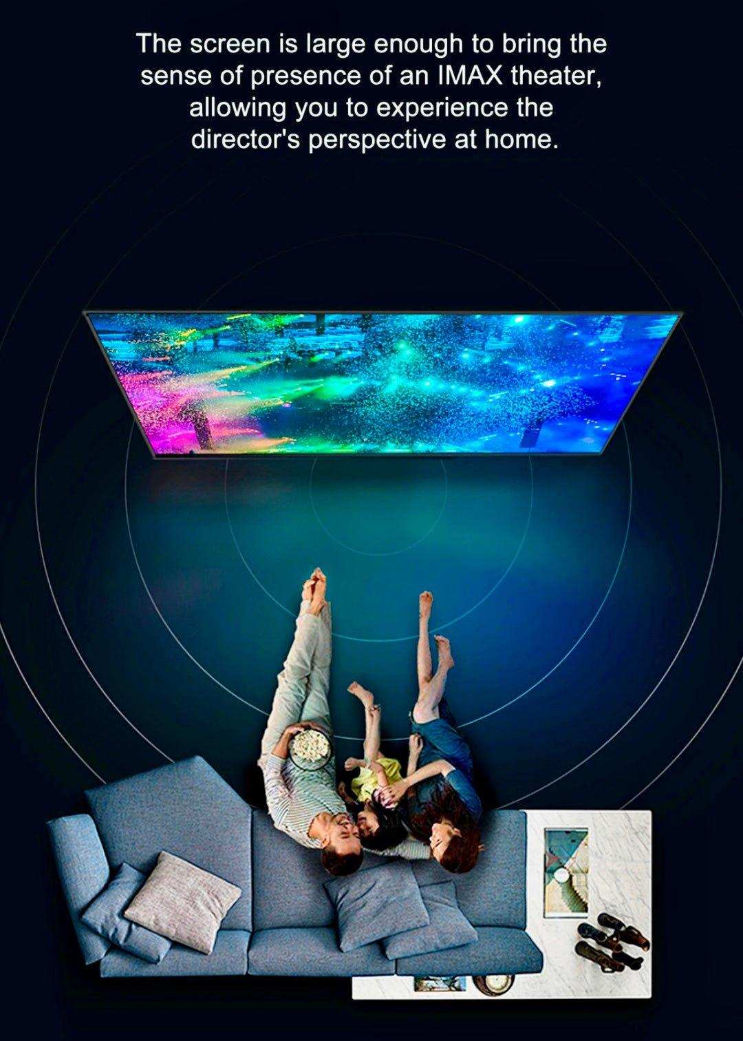TUTT T12 Pro 4K Gaming Projector Home Theatre Wifi & Bluetooth, 600ANSI Native Auto Focus Home Theater Smart Project Up to 150” Premium Accessories