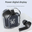 TUTT T6 BT 5.3 Earbuds True Wireless Headset Stereo Headphones In Ear Earphone With Digital Display and Transparent Case. Dual Microphone with Active Noise Cancelling Technology