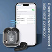 TUTT T6 BT 5.3 Earbuds True Wireless Headset Stereo Headphones In Ear Earphone With Digital Display and Transparent Case. Dual Microphone with Active Noise Cancelling Technology