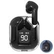 TUTT T6 BT 5.3 Earbuds True Wireless Headset Stereo Headphones In Ear Earphone With Digital Display and Transparent Case. Dual Microphone with Active Noise Cancelling Technology