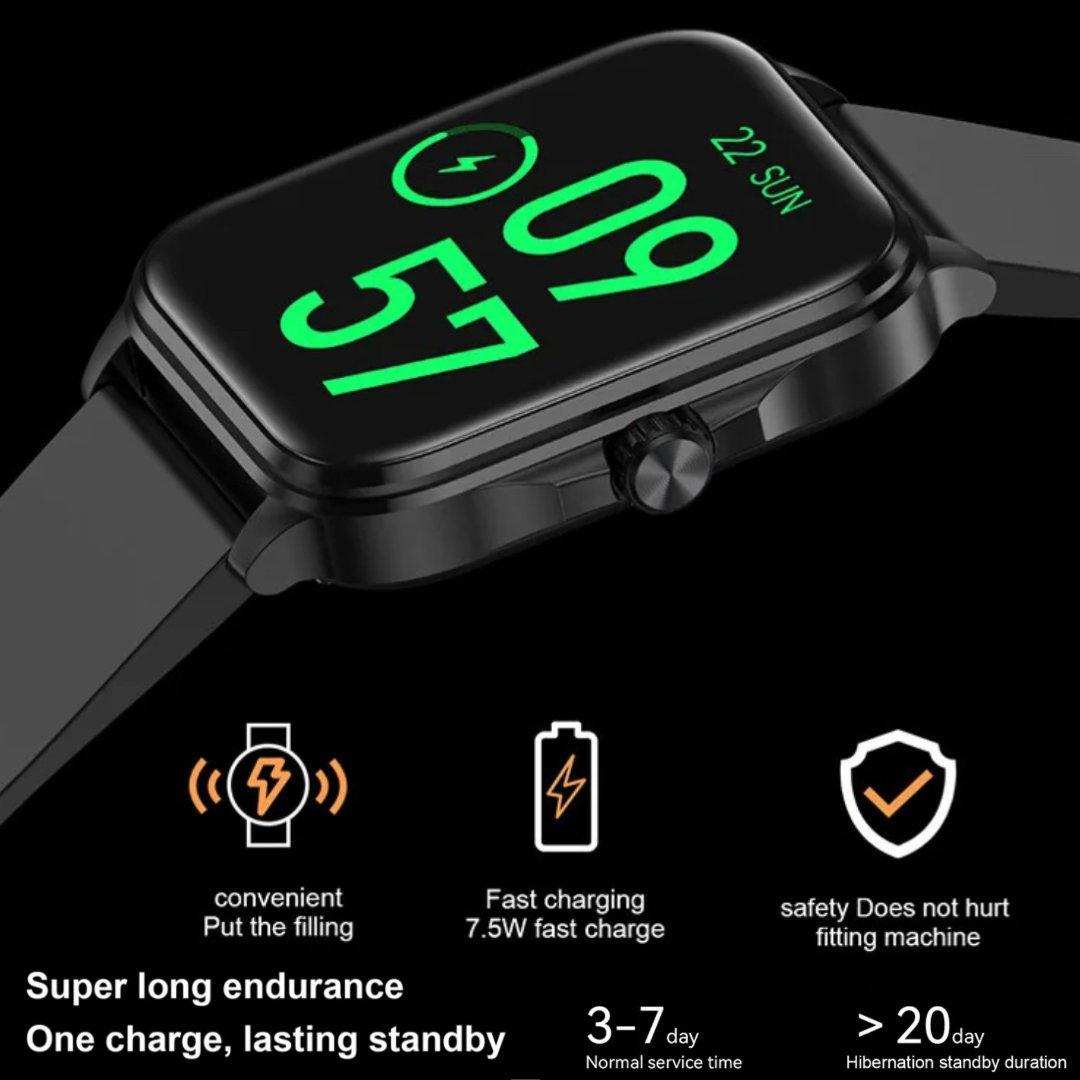 TUTT Classic Smartwatch 1.91” HD Dial | Pedometer Health and Fitness Tracking | Smart Watch For Women and Men | 2 Straps Steel & Rubber T9