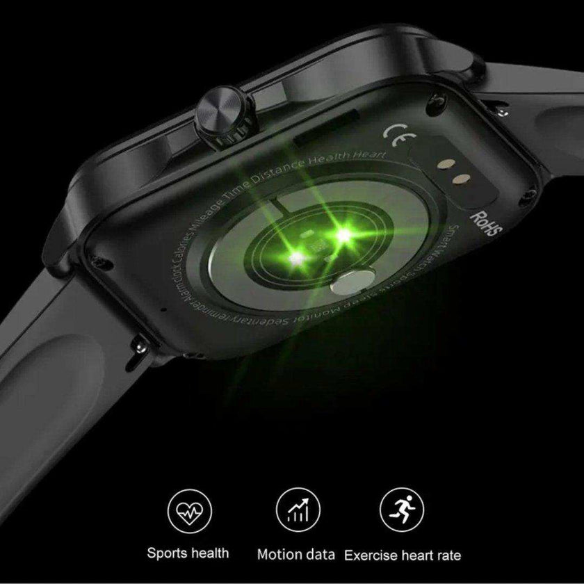 TUTT Classic Smartwatch 1.91” HD Dial | Pedometer Health and Fitness Tracking | Smart Watch For Women and Men | 2 Straps Steel & Rubber T9