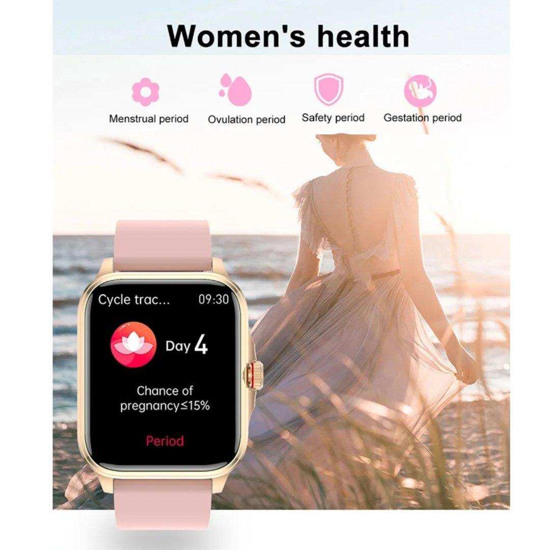 TUTT Classic Smartwatch 1.91” HD Dial | Pedometer Health and Fitness Tracking | Smart Watch For Women and Men | 2 Straps Steel & Rubber T9