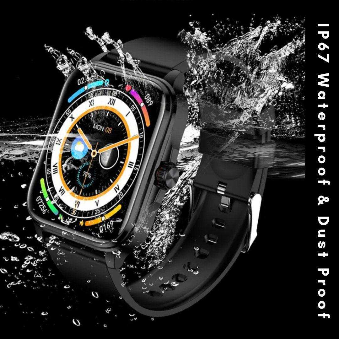 TUTT Classic Smartwatch 1.91” HD Dial | Pedometer Health and Fitness Tracking | Smart Watch For Women and Men | 2 Straps Steel & Rubber T9