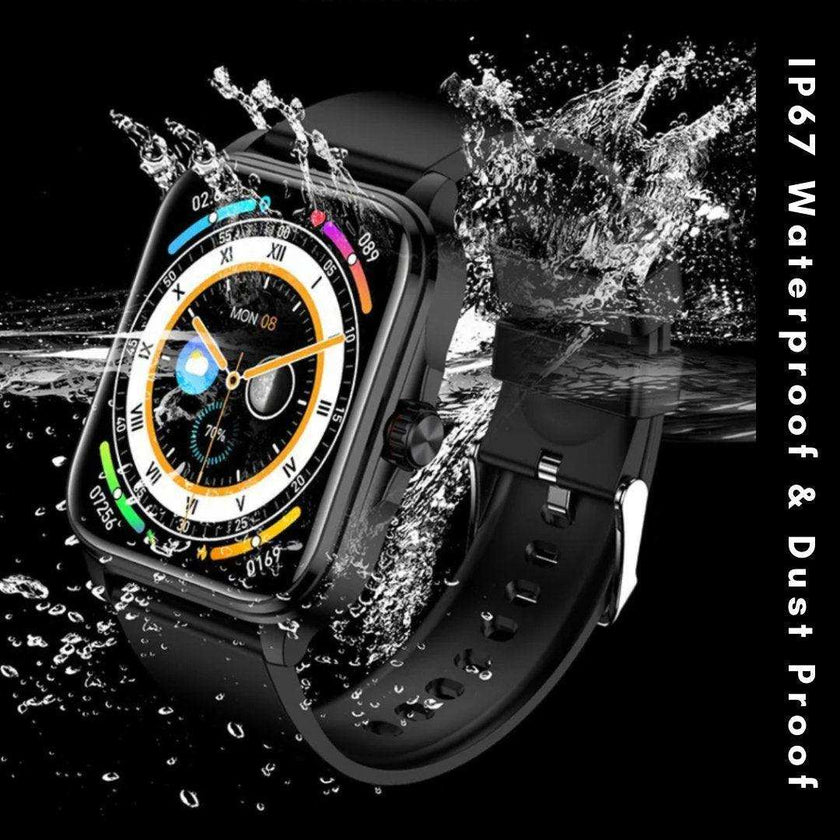 TUTT Classic Smartwatch 1.91” HD Dial | Pedometer Health and Fitness Tracking | Smart Watch For Women and Men | 2 Straps Steel & Rubber T9