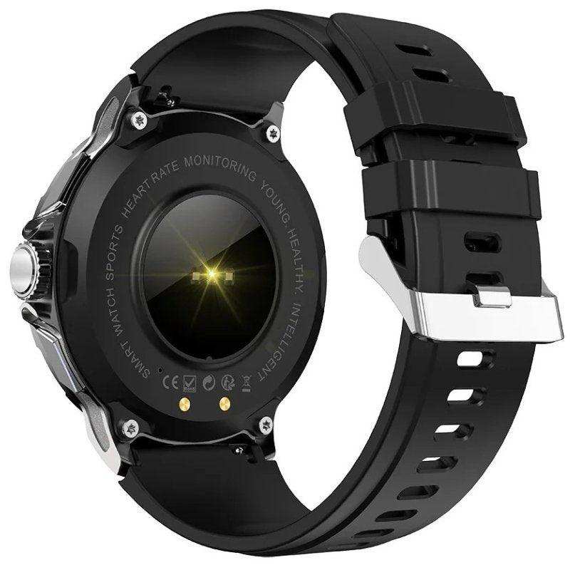 TUTT Military Smartwatch For Men | Metal Case  HD 1.85'' Large Round Screen | 710mah Battery Health & Fitness Smart Watch (3) Straps  V69
