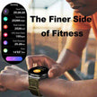 TUTT Military Smartwatch For Men | Metal Case  HD 1.85'' Large Round Screen | 710mah Battery Health & Fitness Smart Watch (3) Straps  V69