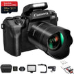 TUTT 64MP Digital Camera and Camcorder 4K/60fps Mirrorless | Dual Camera for Selfie Vlogging W5 | Premium Combo + 128GB SanDisk
