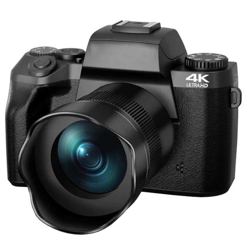 TUTT 64MP Digital Camera and Camcorder 4K/60fps Mirrorless | Dual Camera for Selfie Vlogging W5 | Premium Combo + 128GB SanDisk