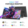 TUTT Wireless 15.6 inch Portable Monitor FHD IPS USB-C HDMI with Kickstand & VESA | Speaker and Stand All Devices