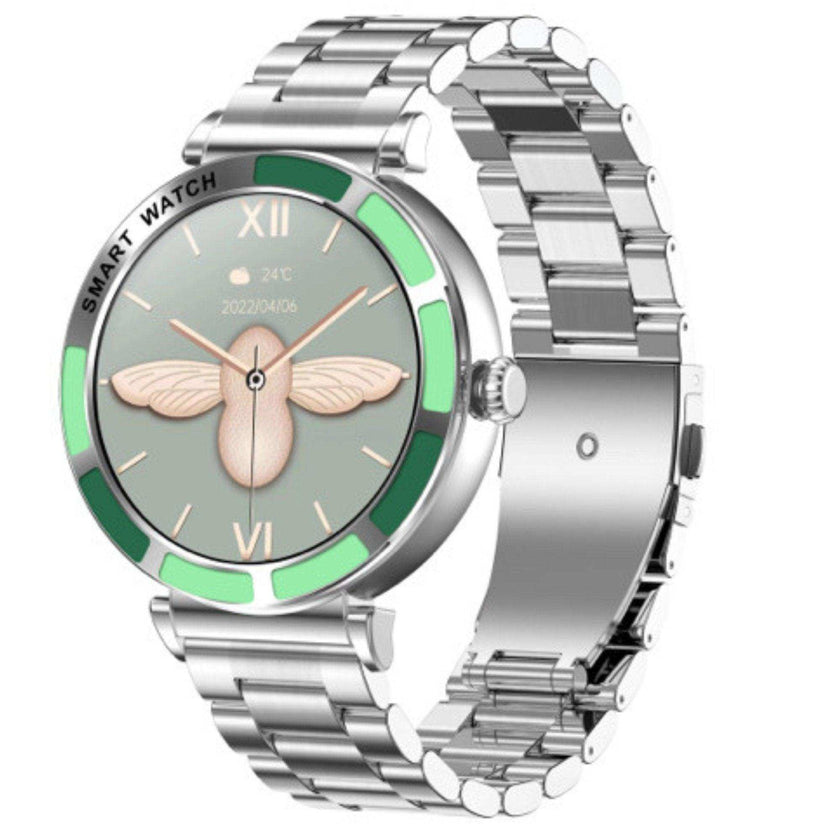 TUTT Women’s Smart Watch | Slim & Stylish Design 1.27” HD Dial | Waterproof | AI Voice Assistant | Women’s Health & Sports Tracker Smartwatch | W1 2 Strap