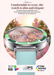 TUTT Women’s Smart Watch | Slim & Stylish Design 1.27” HD Dial | Waterproof | AI Voice Assistant | Women’s Health & Sports Tracker Smartwatch | W1 2 Strap