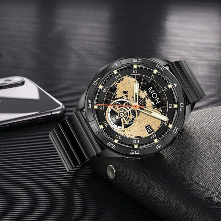 TUTT X105 Metal Case Men Smart Watch | 1.55'' Large HD Screen IP67 Tactical SmartWatch with BT Call Pedometer Sport Modes