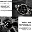 TUTT Classic Smartwatch for Men Metal Case | 1.55'' Large HD Screen IP67 Tactical Smart Watch with BT Call Pedometer  Straps (Leather Metal) X108