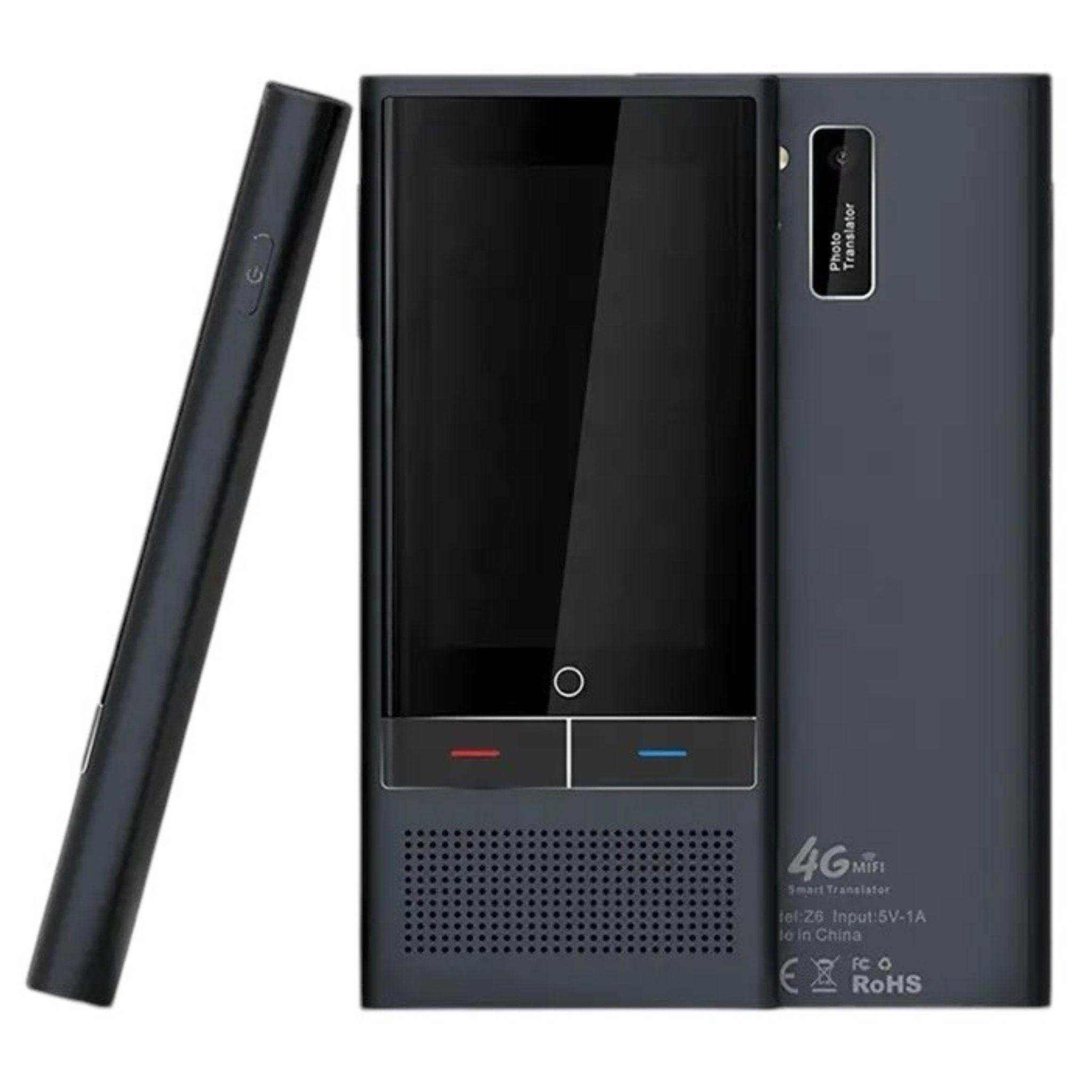 TUTT Z6 4G AI Language Voice and Image Translator Two Way | Simultaneous Interpretation | 1G 16G ROM AI Assistance | 138 Online 19 Offline | Micro SIM Card