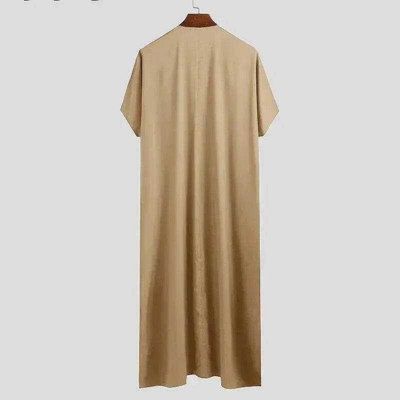 Fashionable and Elegant Tuxedo Malaysian Man Shirt Arab  Robe Moroccan Men's Jalabiya