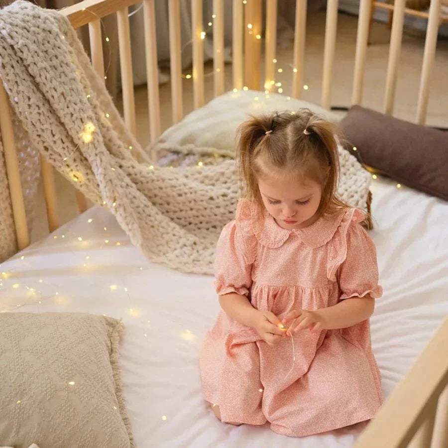 Twin Size Bed Frame for Toddlers with Fence