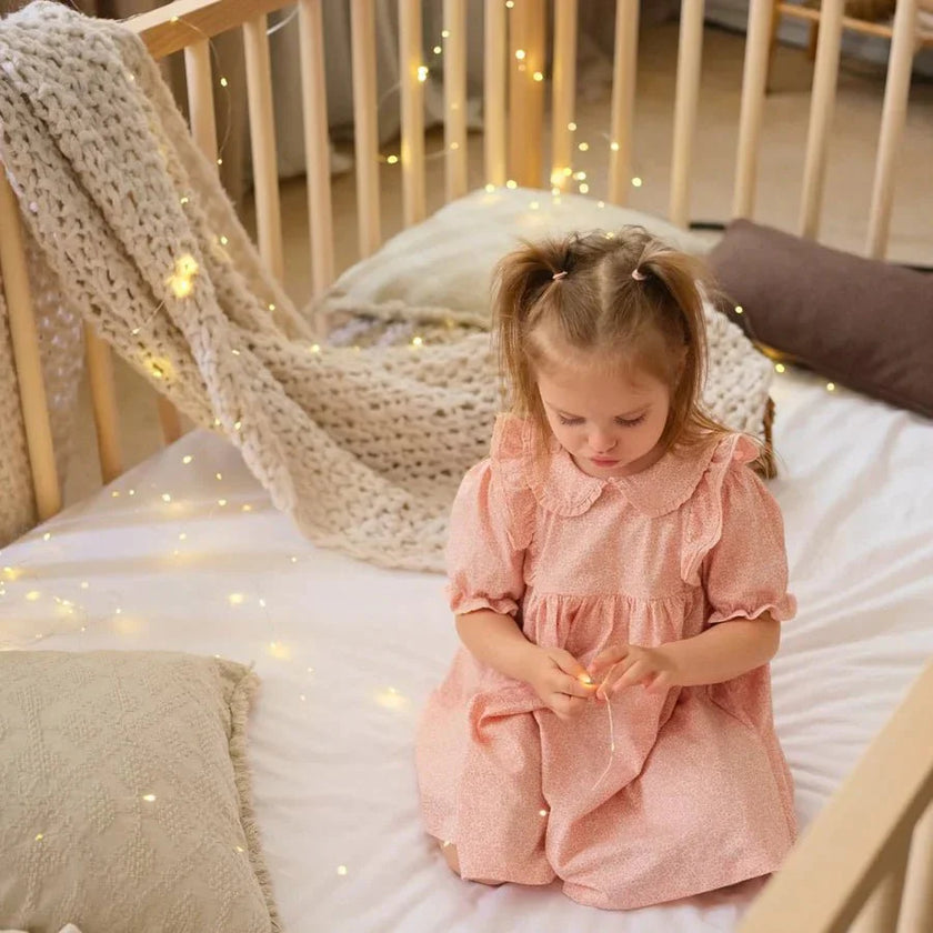 Twin Size Bed Frame for Toddlers with Fence