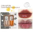 Two Sets Of Moisturizing Lip Oil And Lip Color Liquid Cases