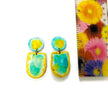 Two Tone Necklace & Earring Set Handmade
