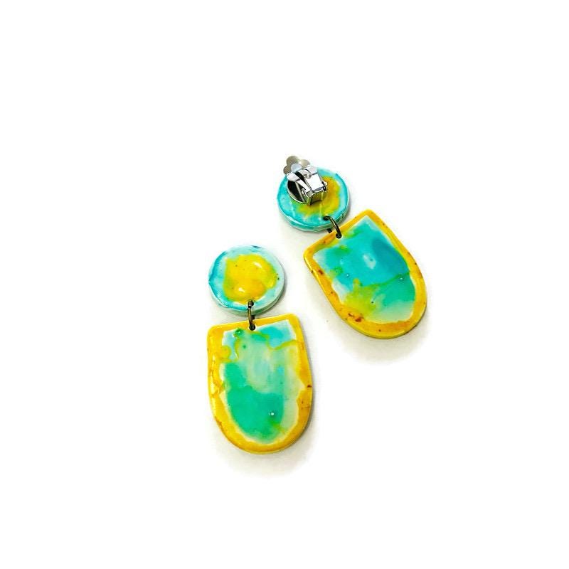Two Tone Necklace & Earring Set Handmade