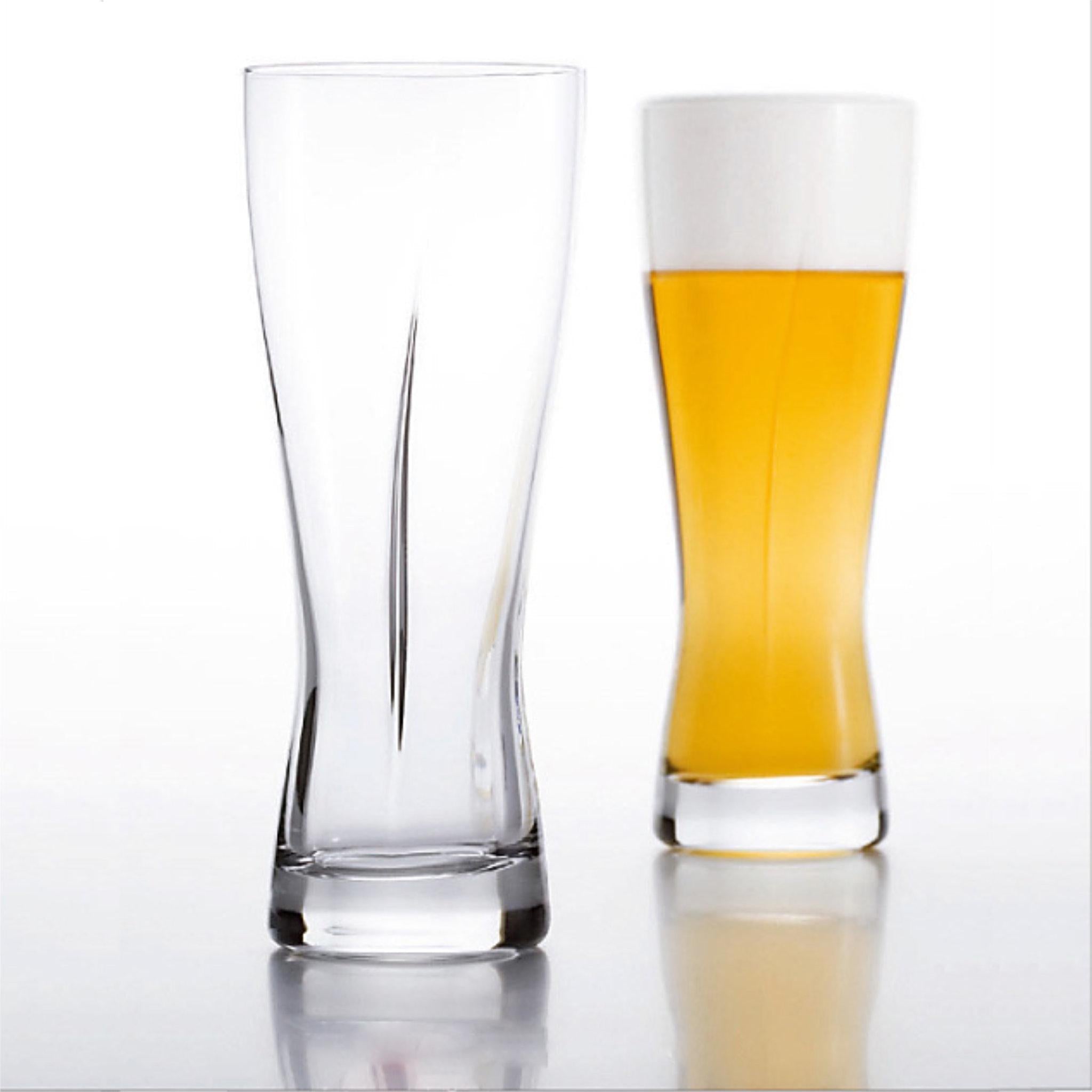 Unique 'Slash' Pilsner Glasses [Japan]